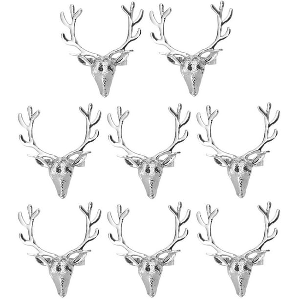 Stag Napkin Holder Stag Head Napkin Rings Holder Christmas Table Decorations